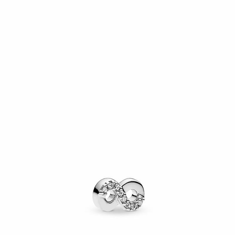 Pandora Infinite Love Petite Locket Charm Ireland - Sterling Silver/Cubic Zirconia - 415206FOZ